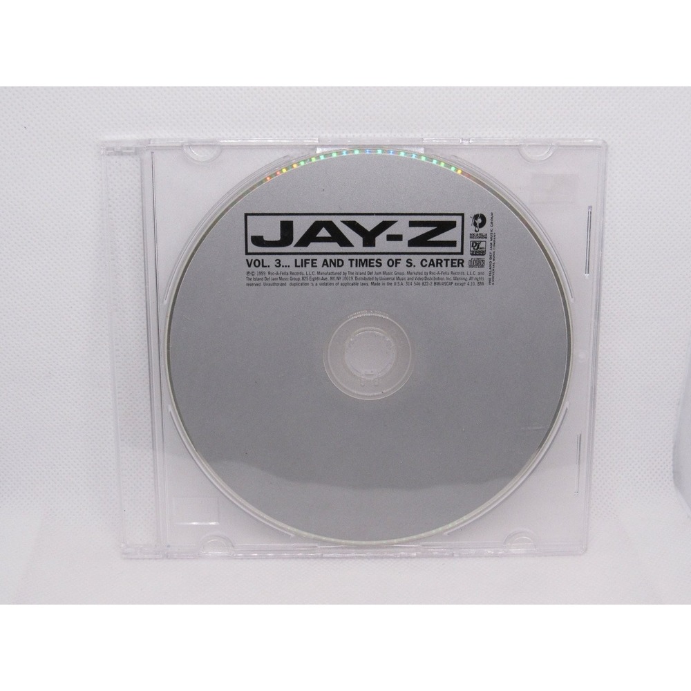 Jay-Z - Vol. 3... Life and Times of S. Carter CD 1999 Hip Hop - Disc Only